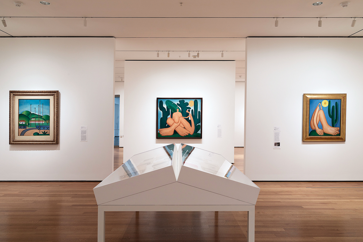 Imagens da instalação de Tarsila do Amaral no Museu de Arte Moderna, Nova York (Crédito: © 2018 The Museum of Modern Art. Photo: Robert Gerhardt)