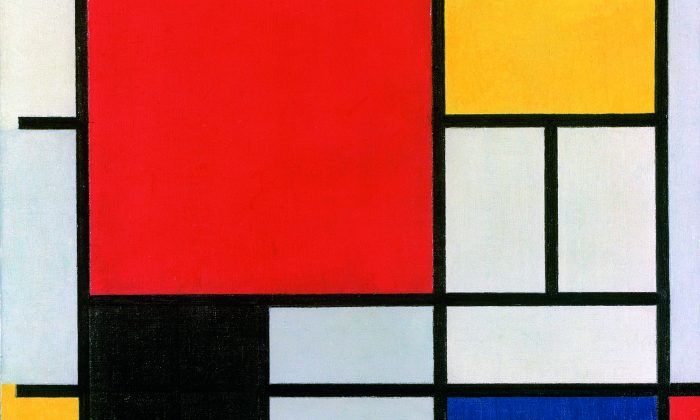 neoplastica1-piet-mondrian-composicao-com-grande-plano-vermelho-amarelo-preto-cinza-e-azul-1921-credito-gemeentemuseum-den-haag-holanda