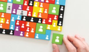 Business,Concept,Image,Of,Tangram,Puzzle,Blocks,With,People,Icons