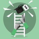 Financial,Literacy,And,Education,Concept.,Human,Hands,Climbing,The,Ladder