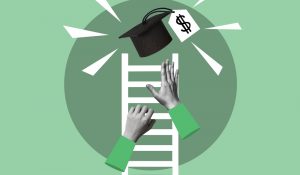 Financial,Literacy,And,Education,Concept.,Human,Hands,Climbing,The,Ladder