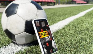 Live,In-play,Betting,App,On,Smartphone,Display,,Soccer