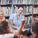 Storytelling,,Teacher,Or,Student,With,Questions,In,A,Classroom,Or