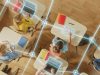 Top,Down,View:,Children,In,A,School,Use,Tablets,And