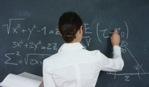 Portrait,Of,A,Beautiful,Girl,,Teacher,Or,Student,Solves,Examples,