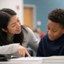 Indoor,Photo,Of,Candid,Close-up,Of,An,Educator,Helping,Or